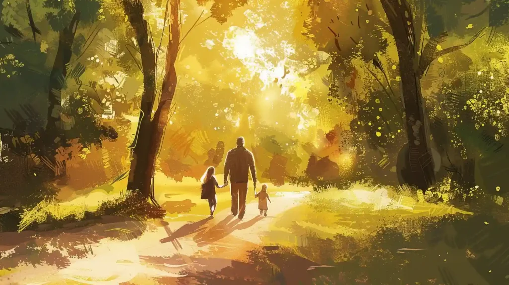 family walking sunshine zest vitamin d3