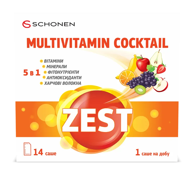 Упаковка ZEST Multivitamin Cocktail №14