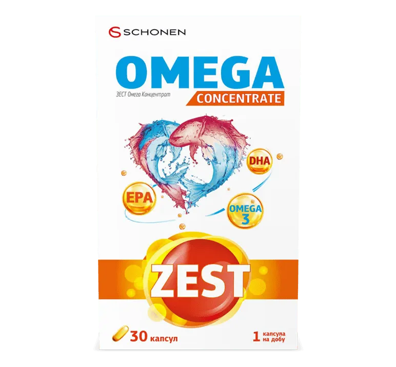 ZEST Omega Concentrate 30 капсул