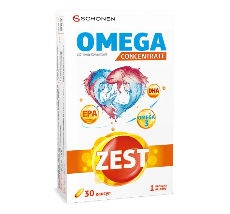 ZEST Omega Concentrate 1 капсула в день