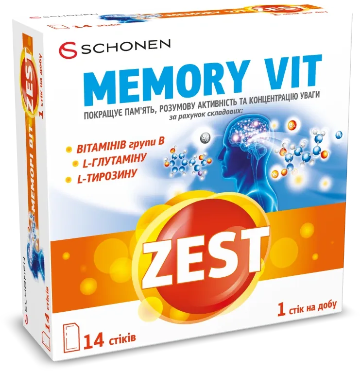 Упаковка ZEST Memory Vit