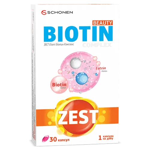 Упаковка ZEST Beauty Biotin Complex