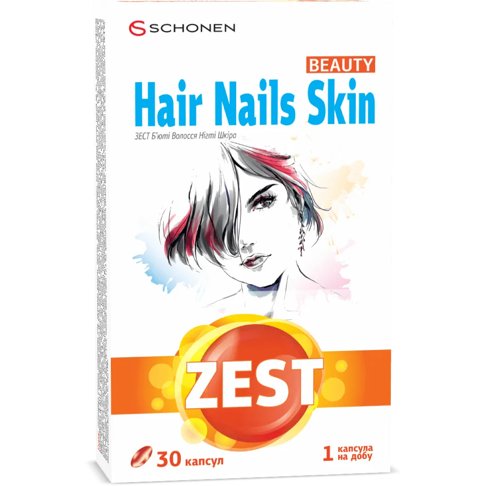 Упаковка ZEST Hair, Nails, Skin