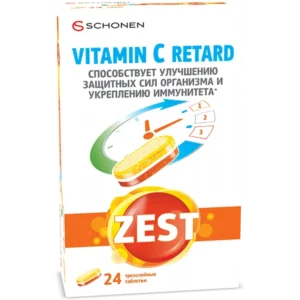 Упаковка ZEST Vitamin C Retard 24 таблетки