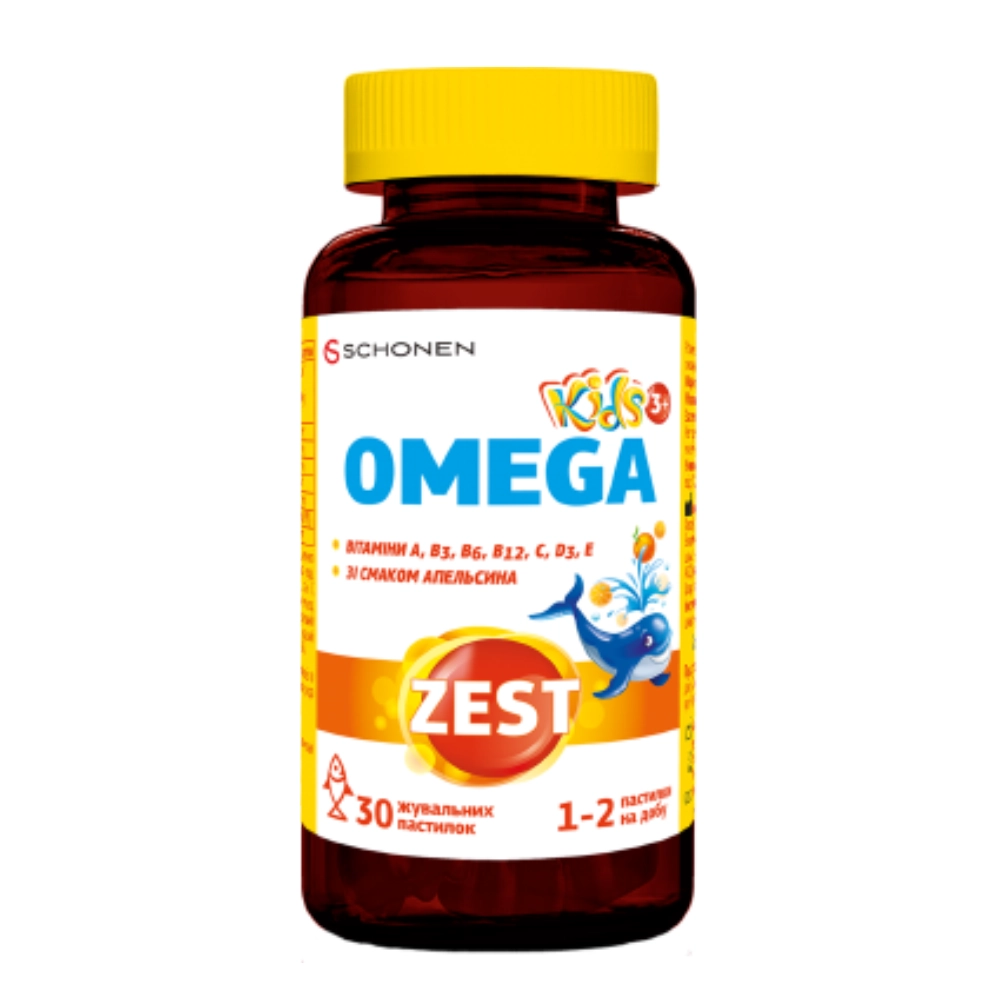 ZEST Omega Kids 30 жевательных пастилок